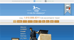 Desktop Screenshot of chimneychamp.com